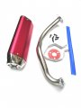 High Performance Exhaust System Muffler For Gy6 50cc-400cc 4 Stroke Scooters Atv Go Kart