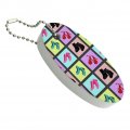 Cute Shoes Pattern Floating Keychain Oval Foam Fishing Boat Buoy Key Float For Water Sports 3 2 In X 1 4 0 8