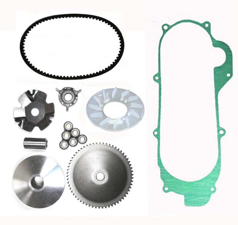 Front Clutch Variator Kit With Belt And Gasket For Jonway Gator Agility 50 Grace 50cc Scooters Short Case Models 10 In Wheels