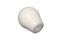Torque Solution Delrin Tear Drop Shift Knob White Universal 12x1 25 