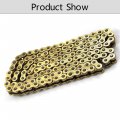 Waltyotur Gold 520 O-ring Drive Chain 120 Links Replacement For Honda Suzuki Kawasaki X With Masterlink