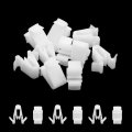 Uxcell 10pcs 7mm Hole White Plastic Rivets Car Dashboard Panel Retainer Clips Fastener
