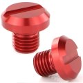 M8x1 25 Mirror Blanking Plugs Red Aluminum Alloy Fits Diavel Monster Streetfighter And Super Soco Cux 2 Piece Set 