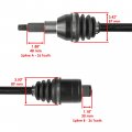 Caltric Rear Left And Right Complete Axles Compatible With Polaris Sportsman 400 4x4 2001 2002