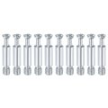 10pcs 32mm Furniture Connecting Fittings Thread Bolts Dowels Screws Metal Dowel Fitting Fasteners For Cabinet Drawer And 