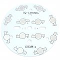 Aexit 7 7cm Dia 4 8cm Hole Distance Circle Aluminum Pcb Circuit Board For 1w 3w High Power 12led Bulb Light In Series
