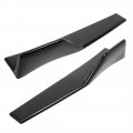 X Autohaux 2pcs 45cm 17 7inch Left And Right Gloss Black Pp Universal Rear Side Skirt Winglets Diffusers Car Truck Suv