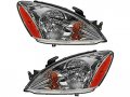 Headlight Assembly Set Of 2 Clear Lens For004-2007 Mitsubishi Lancer 2 0l 4-cylinder 