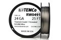 Temco Titanium Wire 24 Gauge 25 Ft Surgical Grade 1 Resistance Awg Ga 