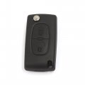 Uxcell Car Replacement Remote Key Fob Shell Case For Citreon C2 C3 2 Button Black 