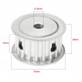 Uxcell Aluminum 5m 20 Teeth 6 35mm Bore Timing Belt Idler Pulley Flange Synchronous Wheel For 15mm 3d Printer Cnc