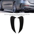 Front Bumper 2pcs Rear Air Vent Spoiler Left Right Glossy Black Replacement For C Class W206