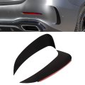 Front Bumper 2pcs Rear Air Vent Spoiler Left Right Glossy Black Replacement For C Class W206