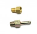Brass Fuel Inlet Fitting Fits Carter Yf Rochester B Bc Holley 1904 Barrel Carbs 2 X 20 Line Side 8 Inverted Flare Measures 1 27