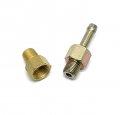 Brass Fuel Inlet Fitting Fits Carter Yf Rochester B Bc Holley 1904 Barrel Carbs 2 X 20 Line Side 8 Inverted Flare Measures 1 27