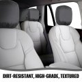 Universal Car Headrest Covers 4 Pack Soft Breathable Fabric Seat Protector For Cars Trucks And Suvs Gray 9 06 In By 84