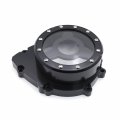 Httmt- Black R1 Clear See Through Cnc Hollow Stator Engine Cover Crankcase Case Left Compatible With Yamah Yzf R1 2009-2014 P N