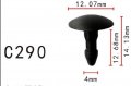 Autobahn88 Nylon Reveal Molding Pin Clip Compatible With Honda Oem 90676sr4003 Pack Of 20