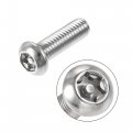 Uxcell M6x20mm Torx Security Machine Screw 20pcs Pan Head Screws Inside Column With T30 L-type Wrench 304 Stainless Steel