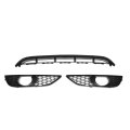 No 4l0807675 Front Lower Hood Bumper Grille Grill Fog Light Cover For Audi Q7 2010-2015 Sport Style With Hole Black 1 Set 