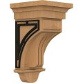 Ekena Millwork Cor05x05x10ratrblch Raised Fluting Wood Corbels Cherry 