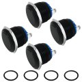 4 Pack 12v 19mm Momentary Horn Push Button Switch A Waterproof Metal Round Starter Power For Rv Truck Boat Marine 