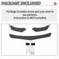 Hecasa Universal Front Bumper Lip Chin Spoiler Abs Compatible With Audi Ford Bmw Honda Chevrolet Civic Benz Mazda Gmc Black