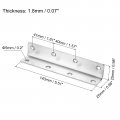 Uxcell L Bracket Corner Braces 8 Set 25x25x140 Mm Stainless Steel 90 Degree Right Angle Fastener With Screws For Shelf Chair