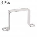 Uxcell U Shaped Connector Bracket 68 X 72mm 304 Stainless Steel For Door Closed Bar Holder Strut Channel 6pcs