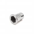 Uxcell 20pcs 304 Stainless Steel M6 Rivet Nut Flat Head Threaded Insert For Car