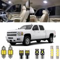 12 Piece 6000k White Interior Led Light Kit Package Replacement For Chevy Chevrolet Silverado Gmc Sierra 2007 2008 2009 2010 