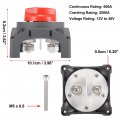 X Autohaux Battery Switch Kit 12v To 48v 600a Continuous Master Disconnect Isolator For Car Vehicle Rv Atv Utv Marine Boat