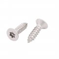 Uxcella M4 2x16mm 304 Stainless Steel Flat Head Torx Self Tapping Screw Fastener 20pcs