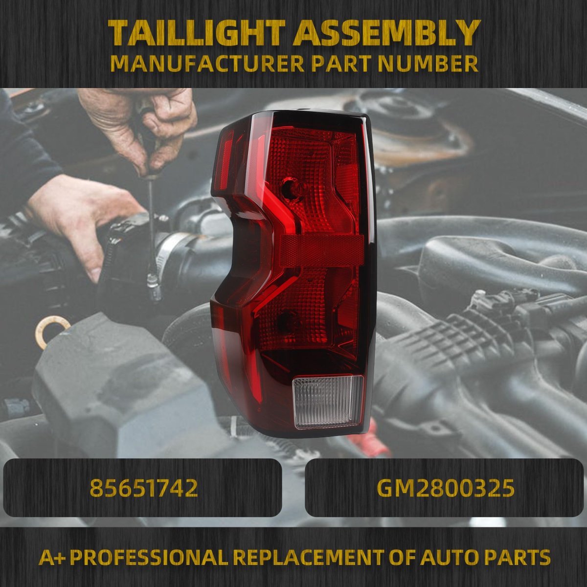 Left Driver Side Tail Light Assembly For 2023 2024 2025 2026 Chevy Colorado Lt Work Truck Trail Boss Halogen Rear Lamp Replace