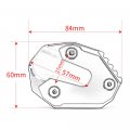 Modeer For Honda Cb1000r 2008-2023 Motorcycle Cnc Kickstand Foot Side Stand Enlarge Plate Pad 1000r Cb1000 R Cb 1000