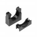 Uxcell Corrugated Tube Holder Ad28 5 Plastic Mounting Bracket Pipe Clamp Clips With Double Struts 5pcs