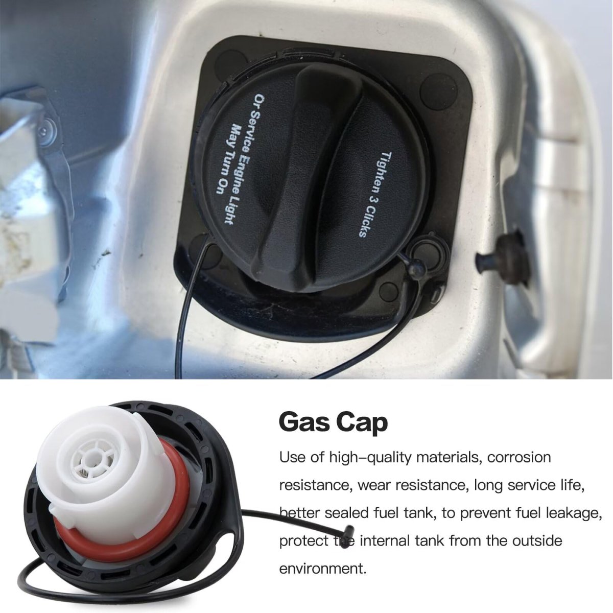 Fuel Tank Gas Cap Gt330 20915842 For Gmc Sierra 3500 Hd 2007 2011 Upgraded Filler Replacement