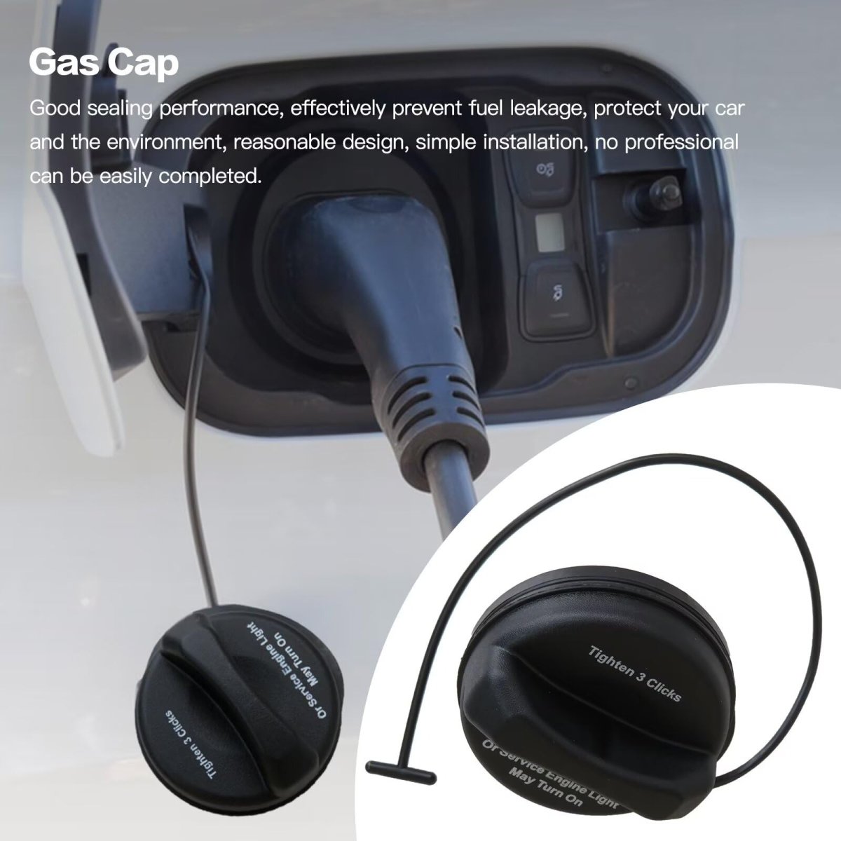 Fuel Tank Gas Cap Gt330 20915842 For Gmc Sierra 3500 Hd 2007 2011 Upgraded Filler Replacement
