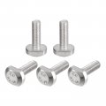 Uxcell T-slot Bolts 5pcs M5x16mm Slot Drop-in Stud Sliding 304 Stainless Steel Shape Screws For T Track