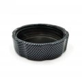 Hongk- Carbon Fiber Finish Ninja Engraved Logo Front Brake Fluid Reservoir Cap Compatible With Kawasaki Ninja Zx6r Zx7r Zx9r