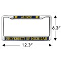 University Of Michigan Alumni Full Size Standard License Plate Metal Frame