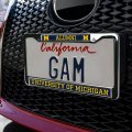 University Of Michigan Alumni Full Size Standard License Plate Metal Frame