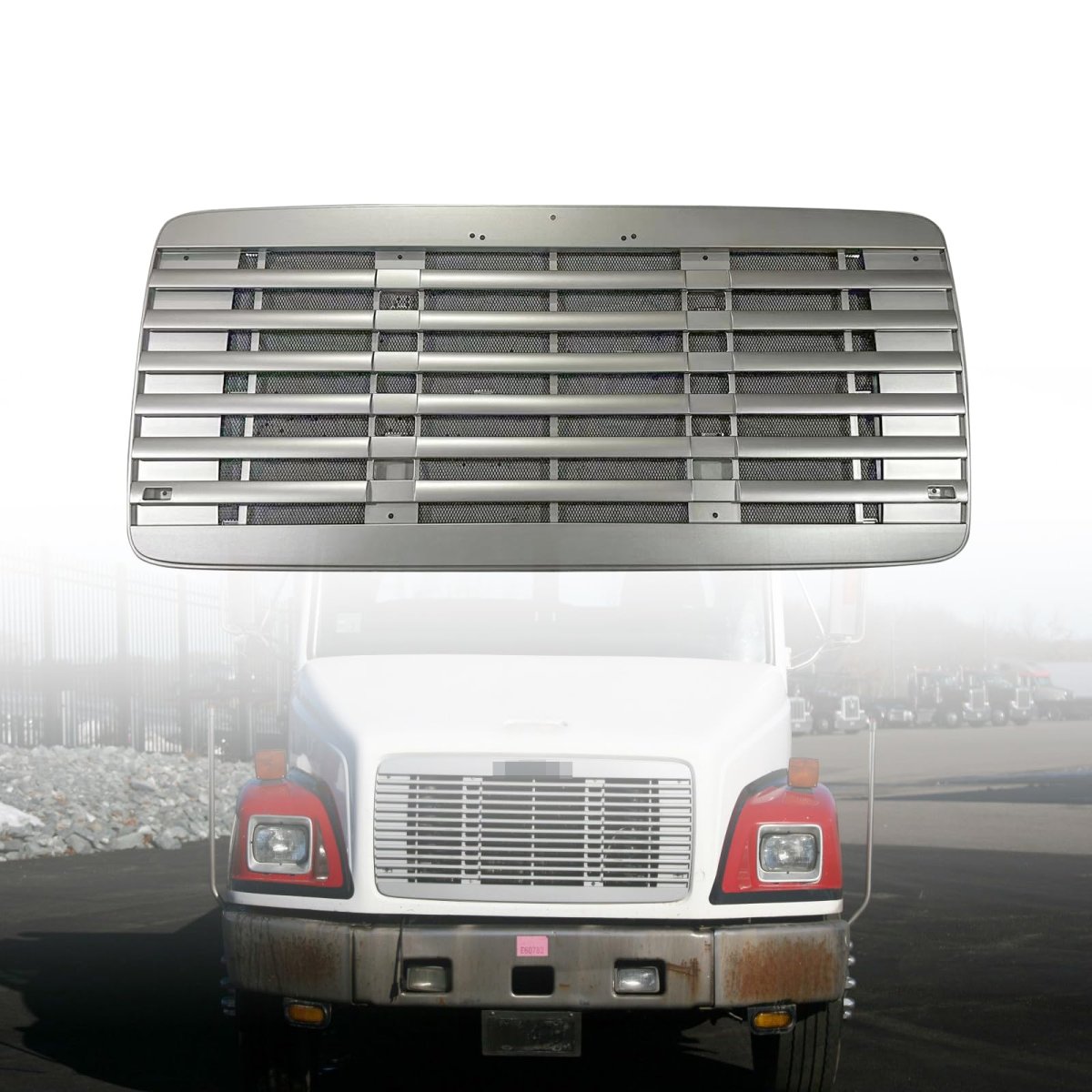 Front Grille With Bug Screen Fits For 1991-2004 Freightliner Fl 60 70 80 106 112i A17-12935-000
