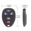 Ocpty 2x Uncut Keyless Entry Remote Control Key Fob Transmitter Replacement For Buick Allure Lacrosse For Chevy Cobalt Malibu