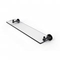Allied Brass Waverly Place Collection 22 Inch Vanity Beveled Edges Glass Shelf 22-inch Matte Black 