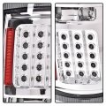G-plus Led Rear Tail Lights Compatible With 2009-2014 Ford F150 2 4 Door Pickup Dual-row Brake Lamps Chrome Housing Driver