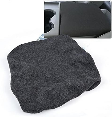 Center Armrest Console Lid Cover For Ford F150 F250 2014-2023 Microfiber Leather Dark Gray