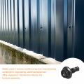 Uxcell 12 X 5 8 Hex Washer Head Self Drilling Screws 30pcs 410 Stainless Steel Sheet Metal Tapping For Wood Black