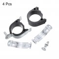 Uxcell Rubber Cushion Strut Clamp 4pcs 2-1 2 Cushioned Rigid Steel Pipe For Mounting Pex Tubing To Channels