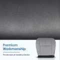 A-premium Light Titanium Gray Leather Car Seat Cover Protector For Front Left Bottoms Compatible With Chevrolet Avalanche